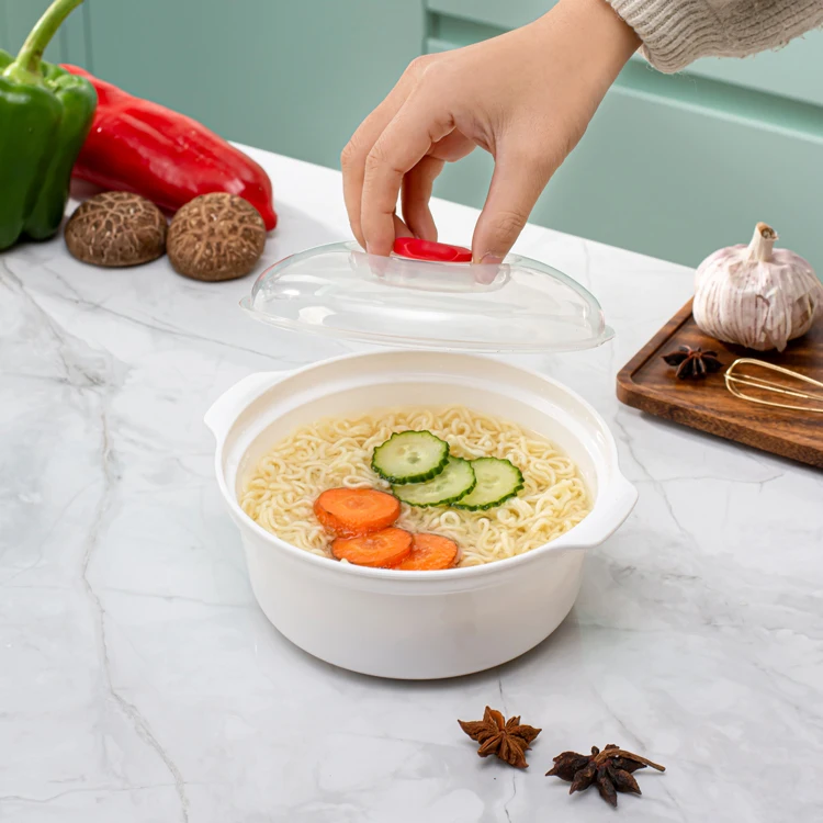 Microwave Oven Special Box Heated Soup Pot Rice Steamed Hot Steamed Buns with Lid Eco-friendly Food Grade Kitchen Tool