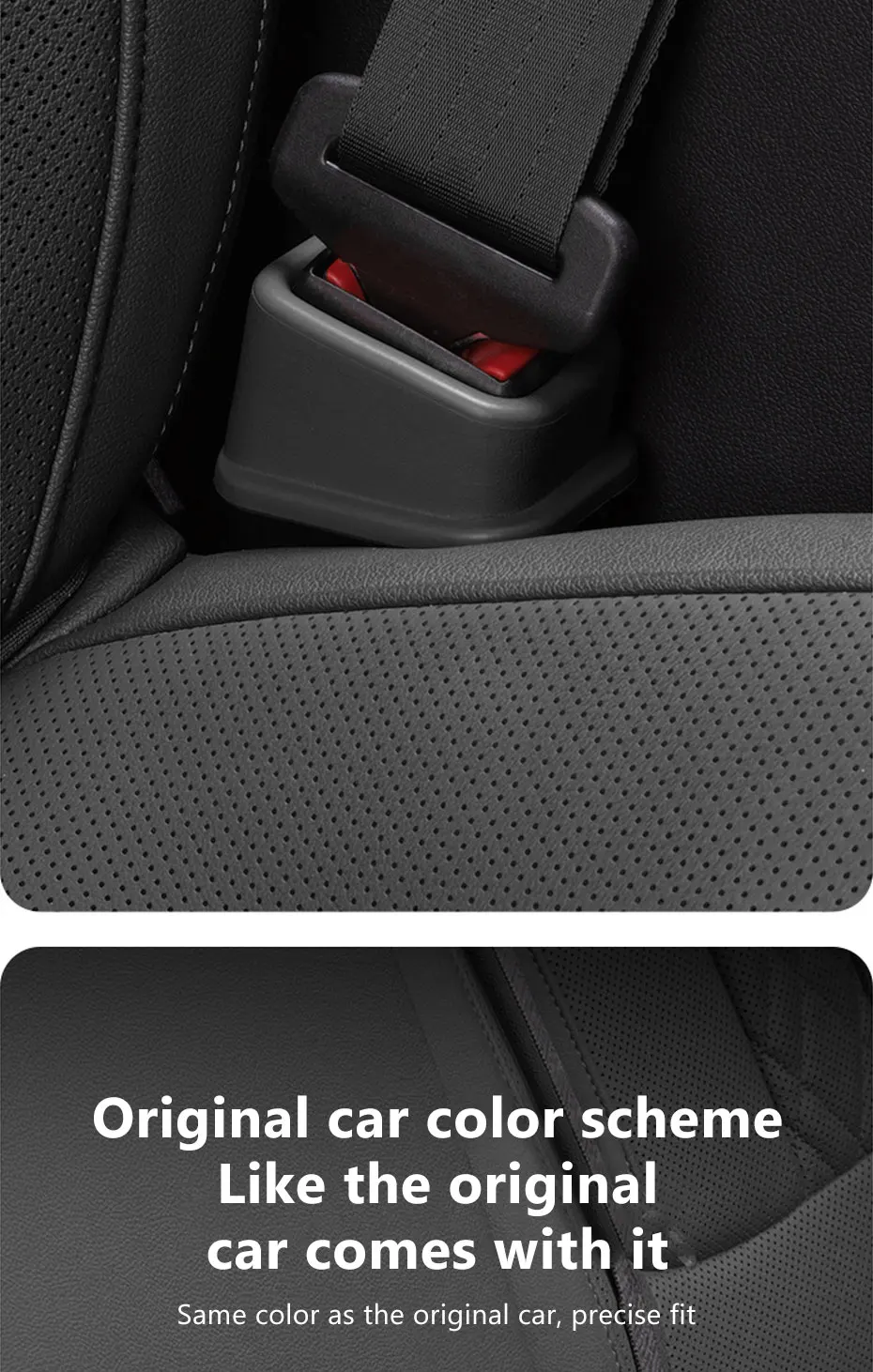 BLALION 2PCS Car Seat Belt Slot Fixer Safety Belts Lock Buckle Fixing Anti-Slip Silicone Holder Auto Interior Decor Accessories