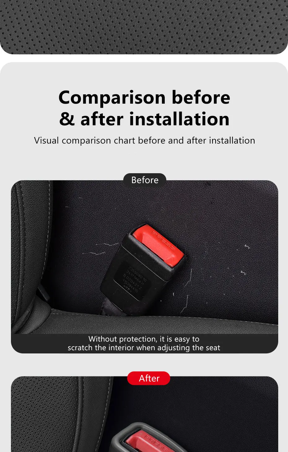 BLALION 2PCS Car Seat Belt Slot Fixer Safety Belts Lock Buckle Fixing Anti-Slip Silicone Holder Auto Interior Decor Accessories