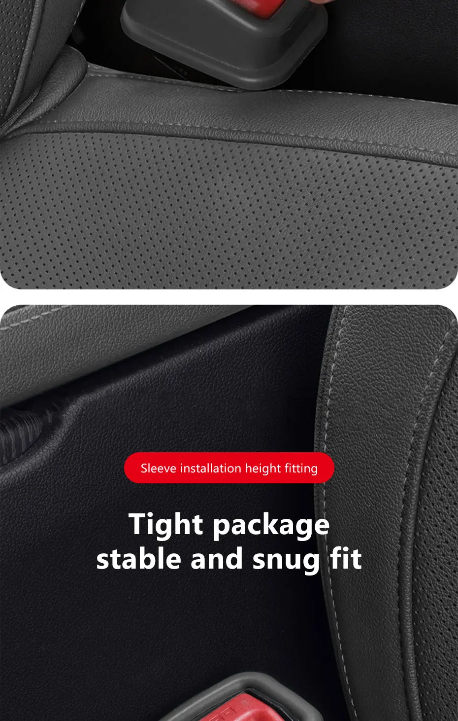 BLALION 2PCS Car Seat Belt Slot Fixer Safety Belts Lock Buckle Fixing Anti-Slip Silicone Holder Auto Interior Decor Accessories