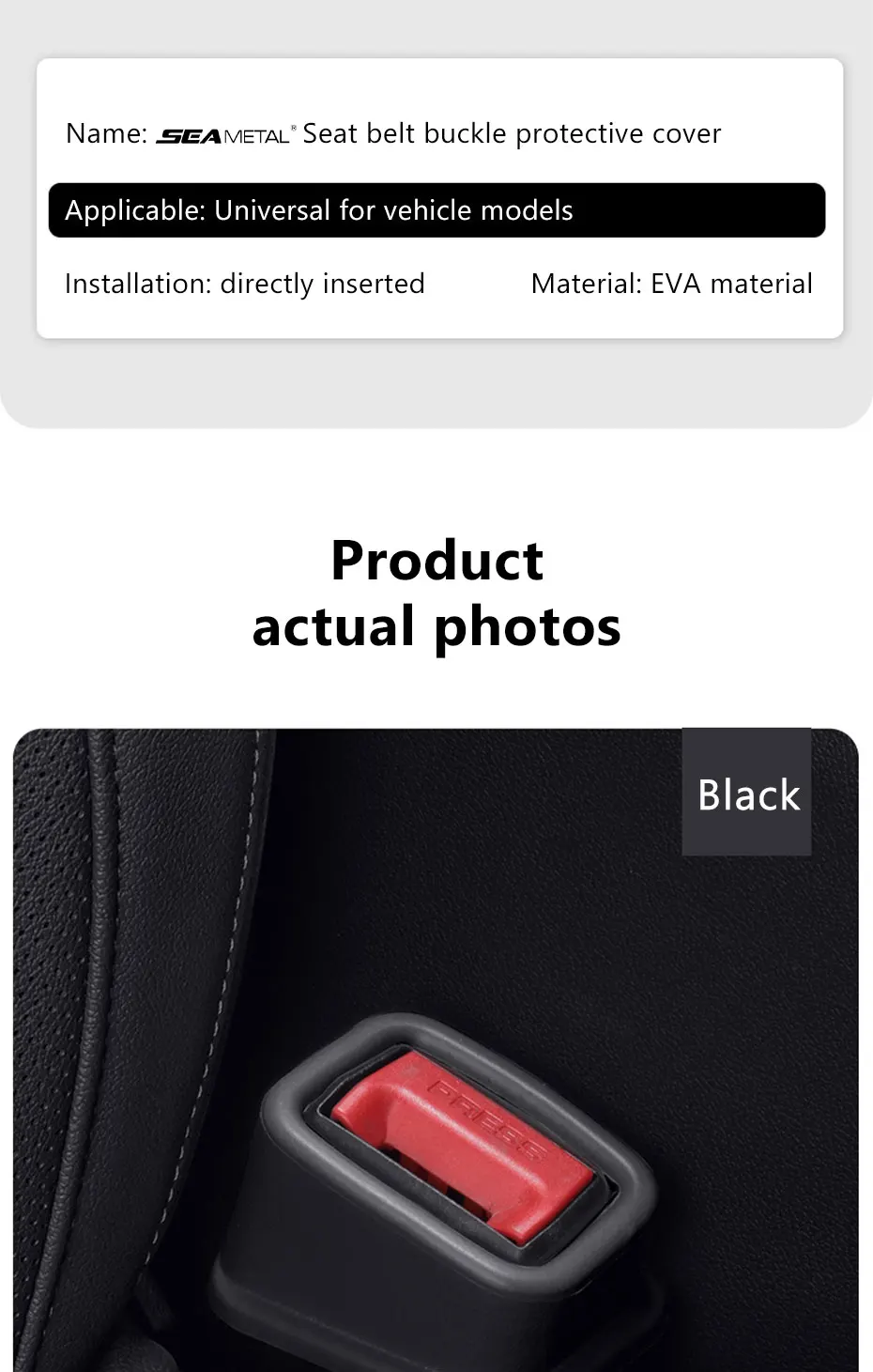 BLALION 2PCS Car Seat Belt Slot Fixer Safety Belts Lock Buckle Fixing Anti-Slip Silicone Holder Auto Interior Decor Accessories