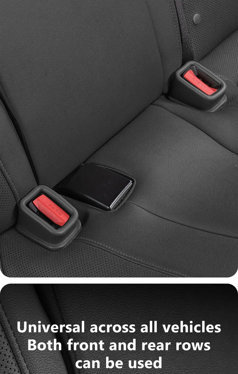 BLALION 2PCS Car Seat Belt Slot Fixer Safety Belts Lock Buckle Fixing Anti-Slip Silicone Holder Auto Interior Decor Accessories