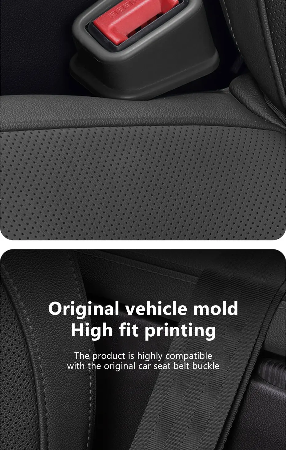 BLALION 2PCS Car Seat Belt Slot Fixer Safety Belts Lock Buckle Fixing Anti-Slip Silicone Holder Auto Interior Decor Accessories