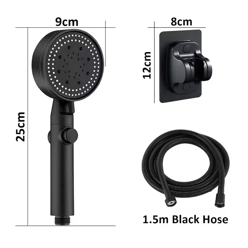 Shower Head 5 Modes Water Saving Adjustable High Pressure Showerhead Handheld Spray Hangable Bathroom Accessories 2026