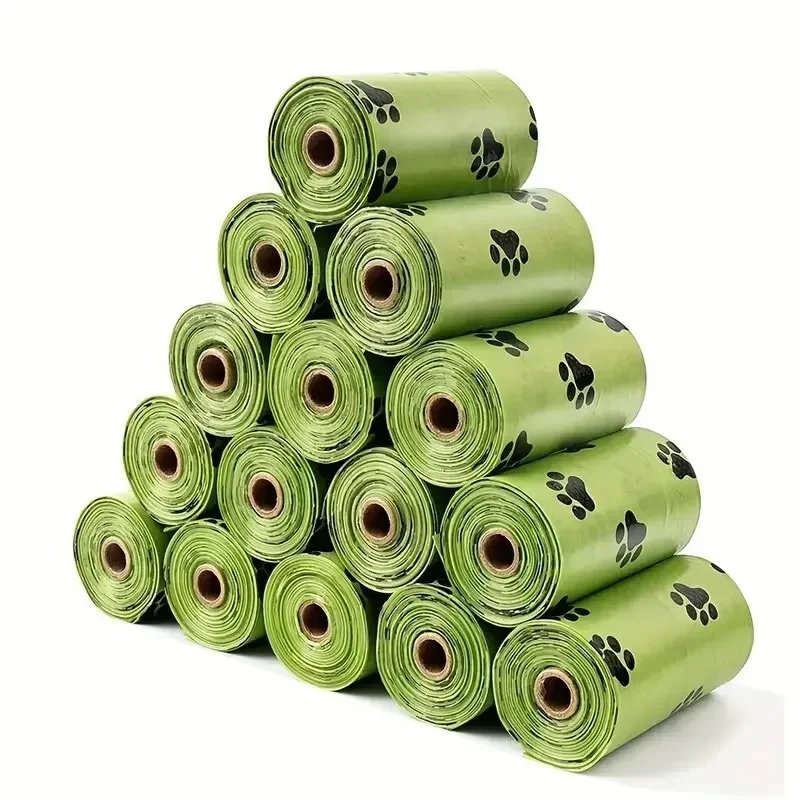 30/600 Pcs Dog Poop Bags for dog Large Cat Waste Bags Doggie Outdoor Home Clean Refill Garbage Bag Pet Supplies 15 Bags/ Roll