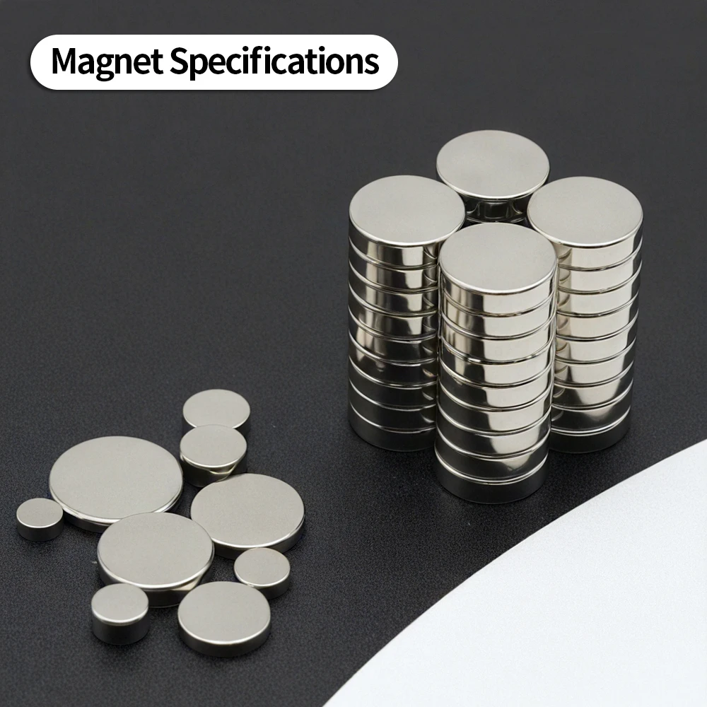 Powerful Neodymium Magnet N35 NdfeB Permanent Magnetic imanes Round Super Strong Fridge Magnets DIY 2/4/5/6/8/10x2/3mm