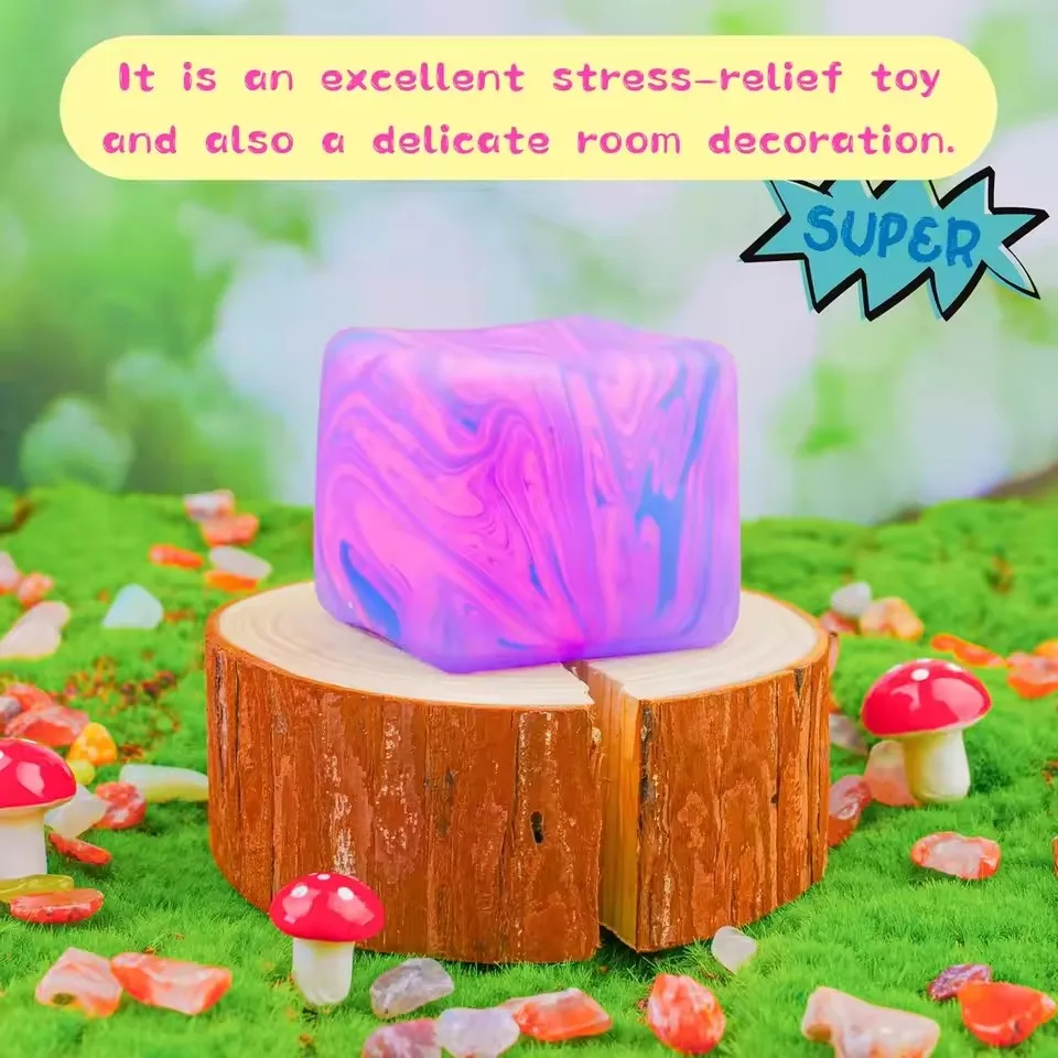 2026newNeedoh Nice Sensory Cube, Anti-Stress Tool for Anxiety and Concentration, Sensory Desk Cube for Adults and Kids