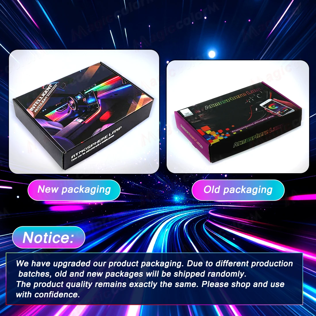 18 in 1 Led Car Ambient Lights 213 64 Color RGB Symphony Streamer Bluetooth Rainbow Interior Acrylic Strips Atmosphere Lamp Kit