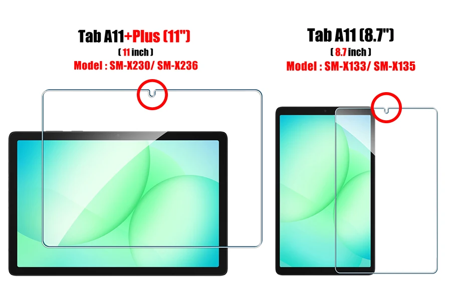 For Samsung Galaxy Tab A11 Plus A11+ Tempered Glass Screen Protector On Galaxy Tab A11 8.7 inch 2025 9H Film Accessories