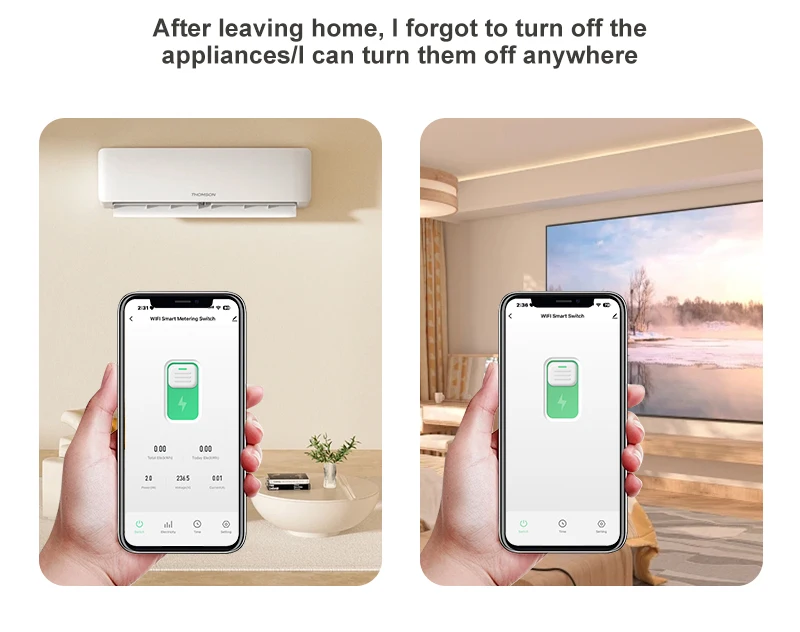 Tuya WIFI Smart Circuit Breaker 1P+N Over-Voltage/Current/Power Protector Under Voltage Protection Voice Remote Control Switch