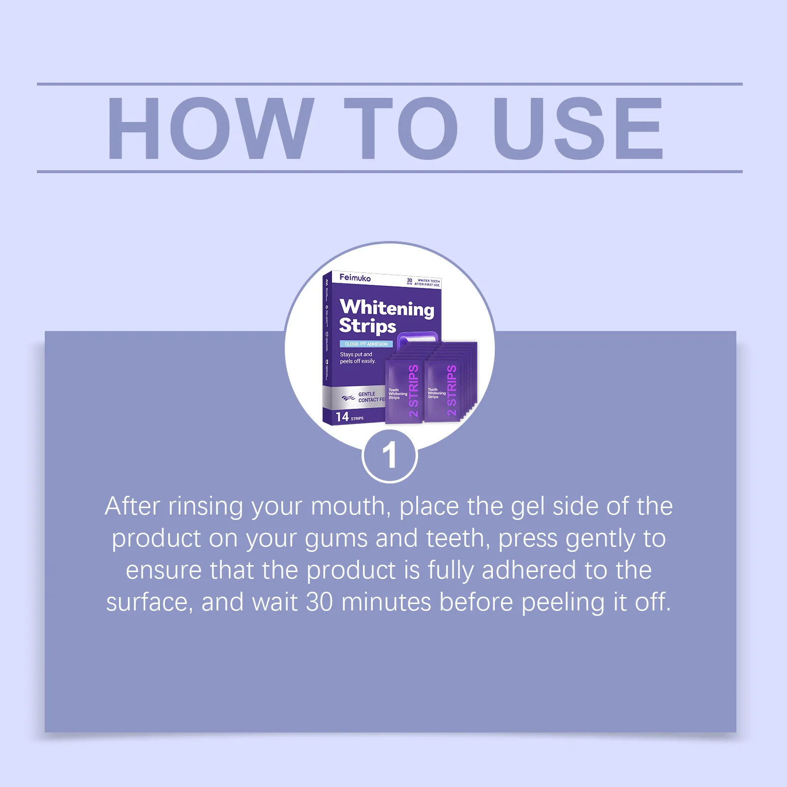 Purple Teeth Whitening Strips Oral Hygiene Fresh Breath Brighten Tooth Bleaching Long Lasting Oral Care Tooth Whitener Patches