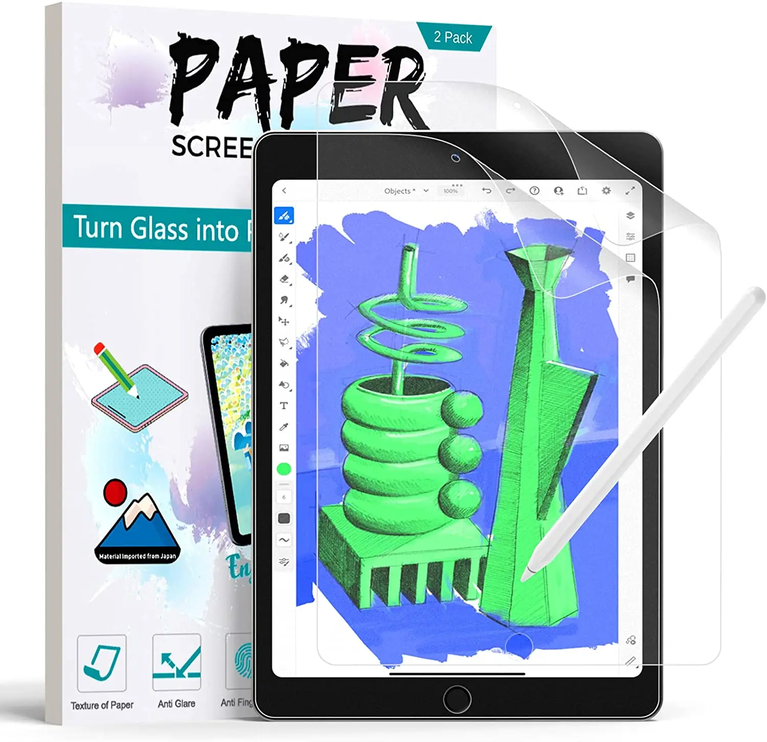 2PCS Paper Feel Film For Ipad 10 10th Pro 13 M4 M5 12.9 2025 Screen Protector Ipad Air 11 5 4 M3 M2 A16 9th Generation Mini 6 7