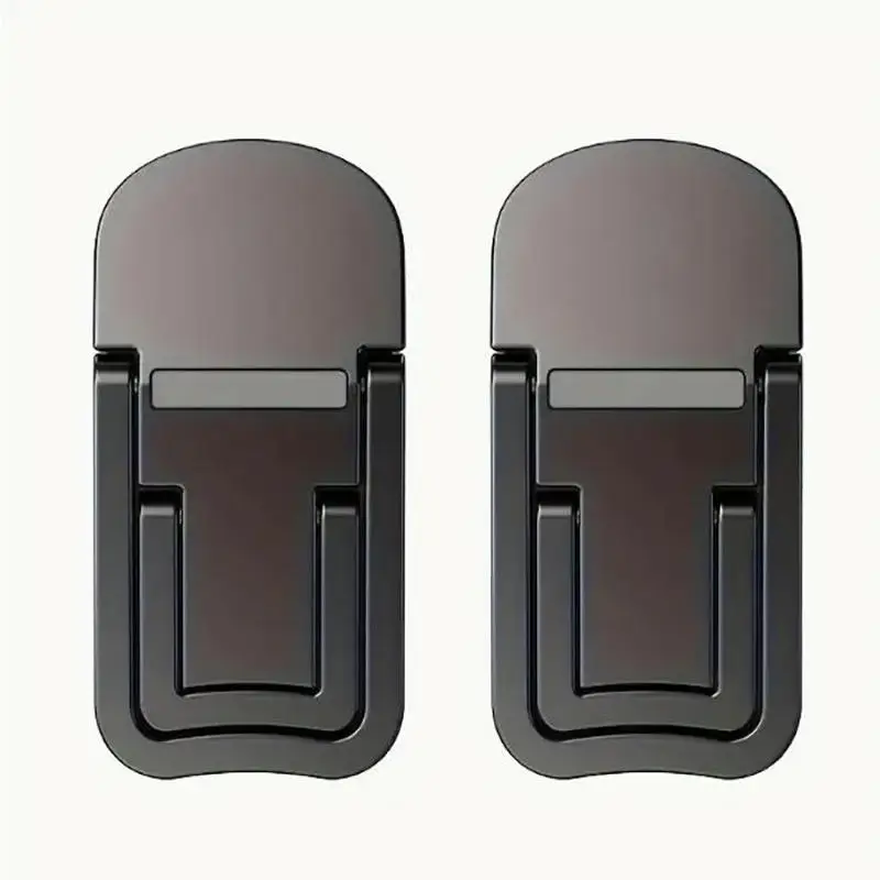 2PCS Mini Foldable Laptop Stand Portable Computer Keyboard Riser with 2 Adjustable Angles Self-Adhesive Invisible Notebook Stand