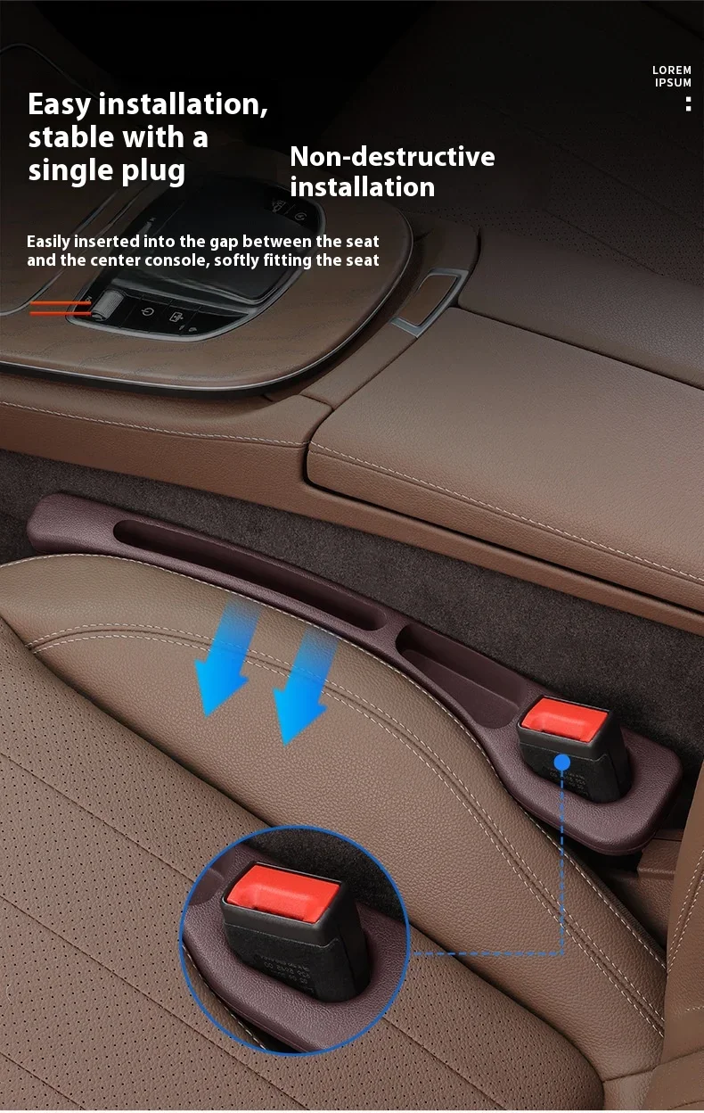 1 Pair of Car Seat Gap Plug Strips Car Seat Gap Storage Box, Car Seat Position Storage Box Interior Decoration Items