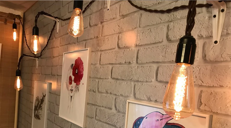 Retro Edison Light Bulb E27 40W 220V A60 ST64 G80 G95 T45 Incandescent Bulb Ampoule Vintage Edison Lamp Filament For Home Decor