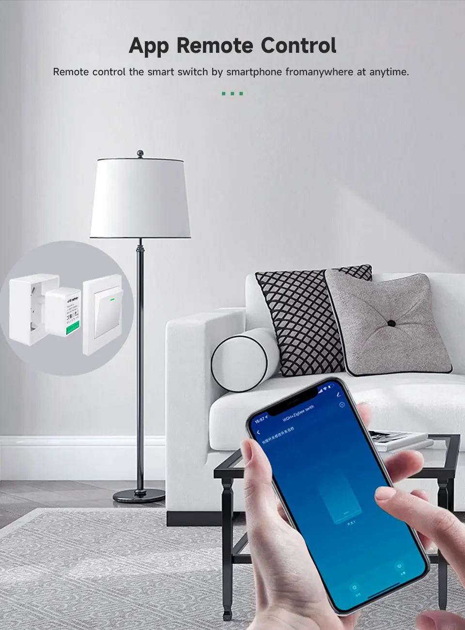 Tuya Smart WiFi Switch Module 16A 2-Way Control Mini Breaker Light Switch Timer Remote Control Compatible With Alexa Google