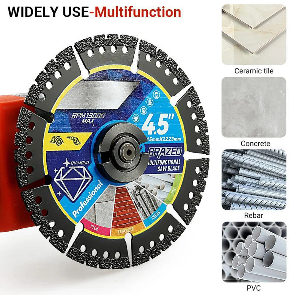 Multi Material Cutting Blades Metal Tile Stone Plastic Angle Grinder Saw Blades for Alloy Cast Iron Marble Tool Accessories