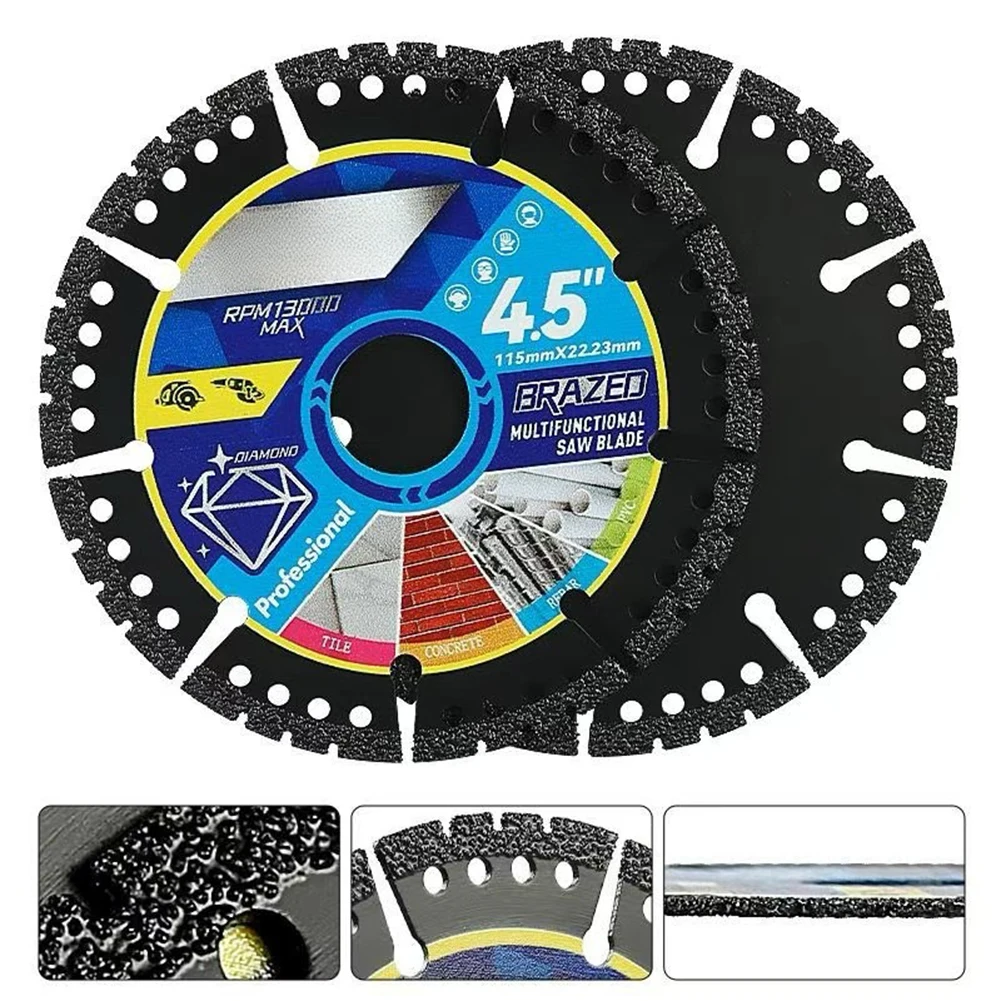 Multi Material Cutting Blades Metal Tile Stone Plastic Angle Grinder Saw Blades for Alloy Cast Iron Marble Tool Accessories