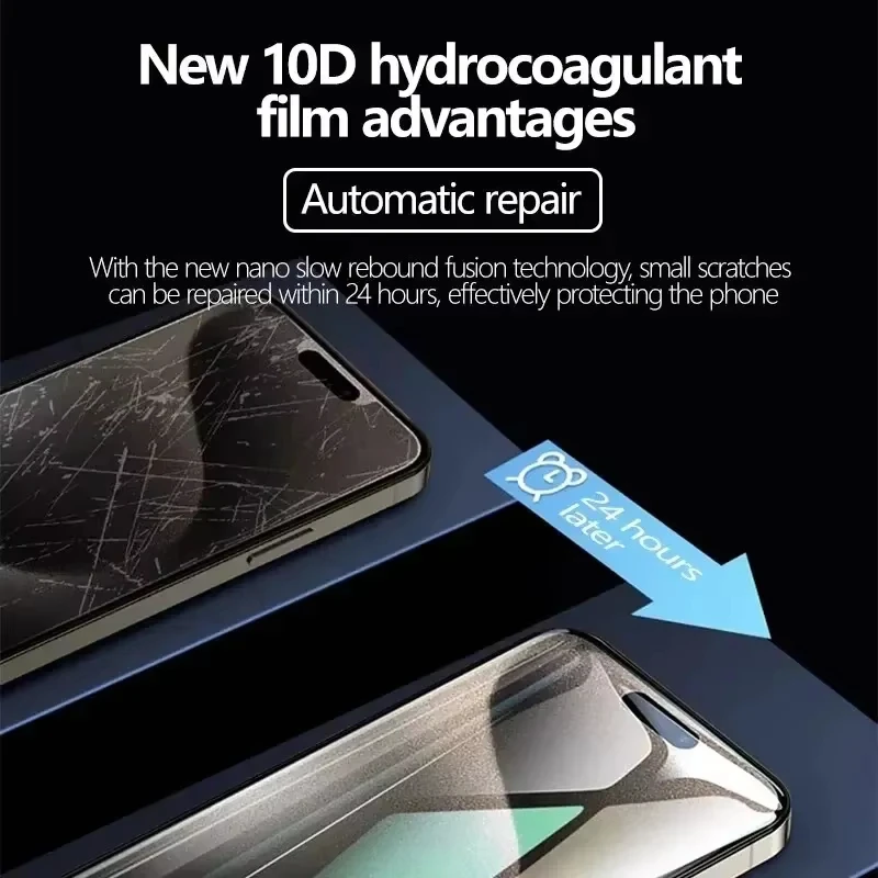 Full Cover Hydrogel Film For iPhone 18 Pro 17 15 14 11 13 12 16 Pro Max Screen Protector For iPhone 16e Air Mini SE XR Not Glass