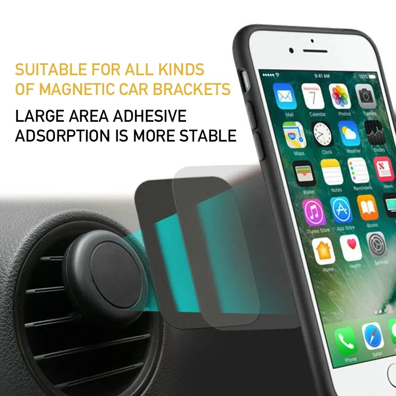 5/10PCS Magnetic Metal Plate Disk Car Phone Holder Stickers Magnetic Patch Sticker for Tablet Mobile Phone Car Stand Mount