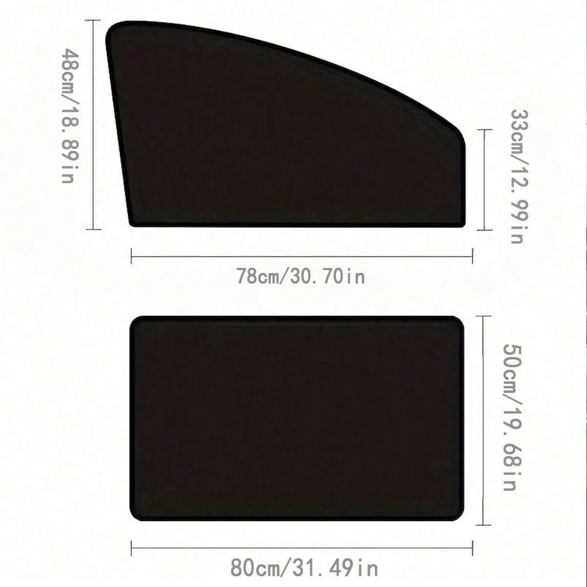 Magnetic Curtain Protectors, Side Window Sunshades, UV Protection, Suitable for Most Models, Universal in All Seasons