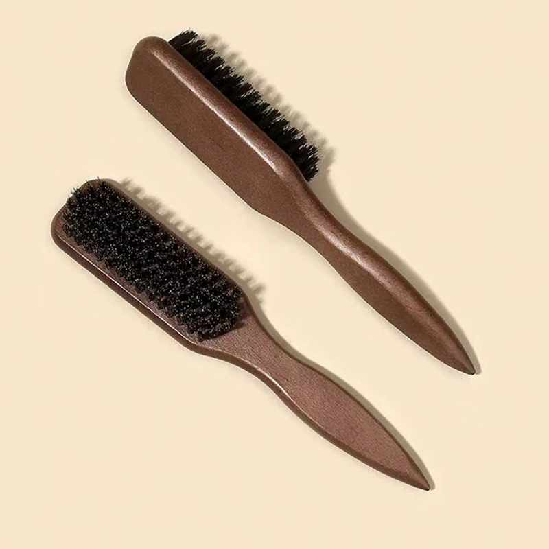 Brown Pointed-Tail Bristle Comb - Unisex, Smooth & Anti-Static, No Tangles No Hair Damage, Home Use