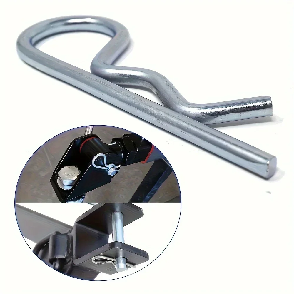 12PCS, 304 Stainless Steel Stool Nail R-Clip, Anti-Corrosion and Rust Proof, Industrial Fixed Trailer Locking System Accessories