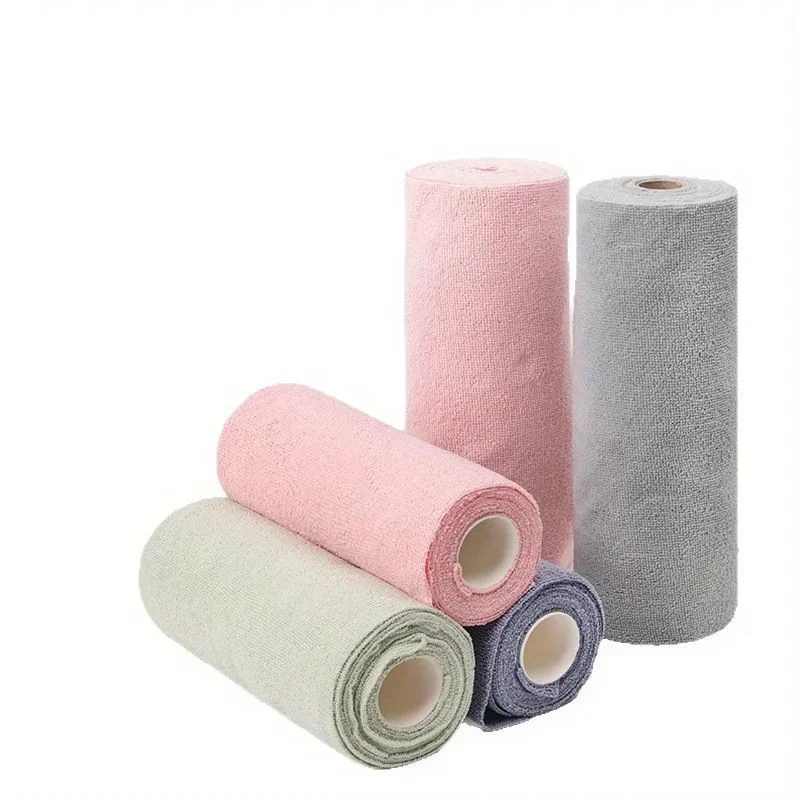 20 Sheets/Roll Microfiber Dishcloth – Multi-Functional Double-Sided Kitchen Cloth, Ideal for Utensil Cleaning, Kitchen Accessory