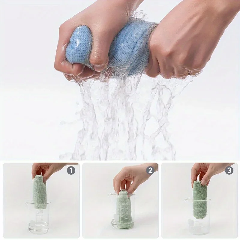 20 Sheets/Roll Microfiber Dishcloth – Multi-Functional Double-Sided Kitchen Cloth, Ideal for Utensil Cleaning, Kitchen Accessory