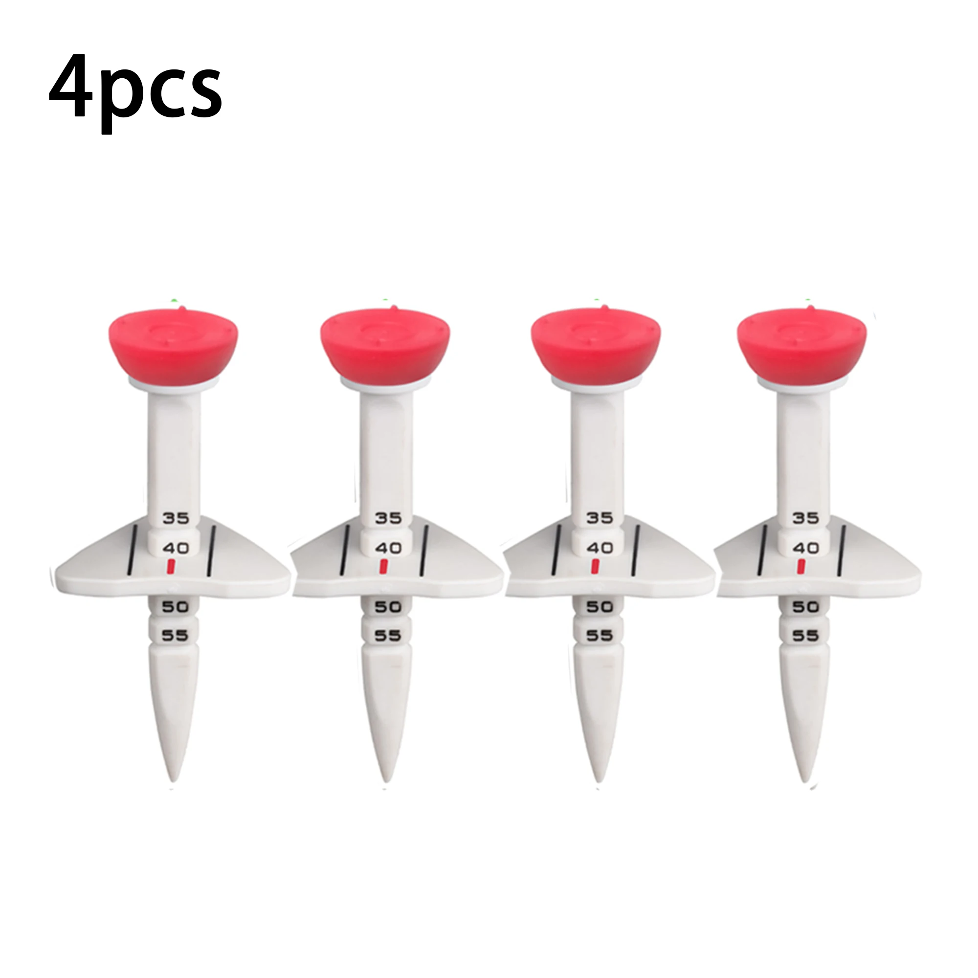 4 Pcs 33-55mm Adjustable-height Golf Tee Training Accessories