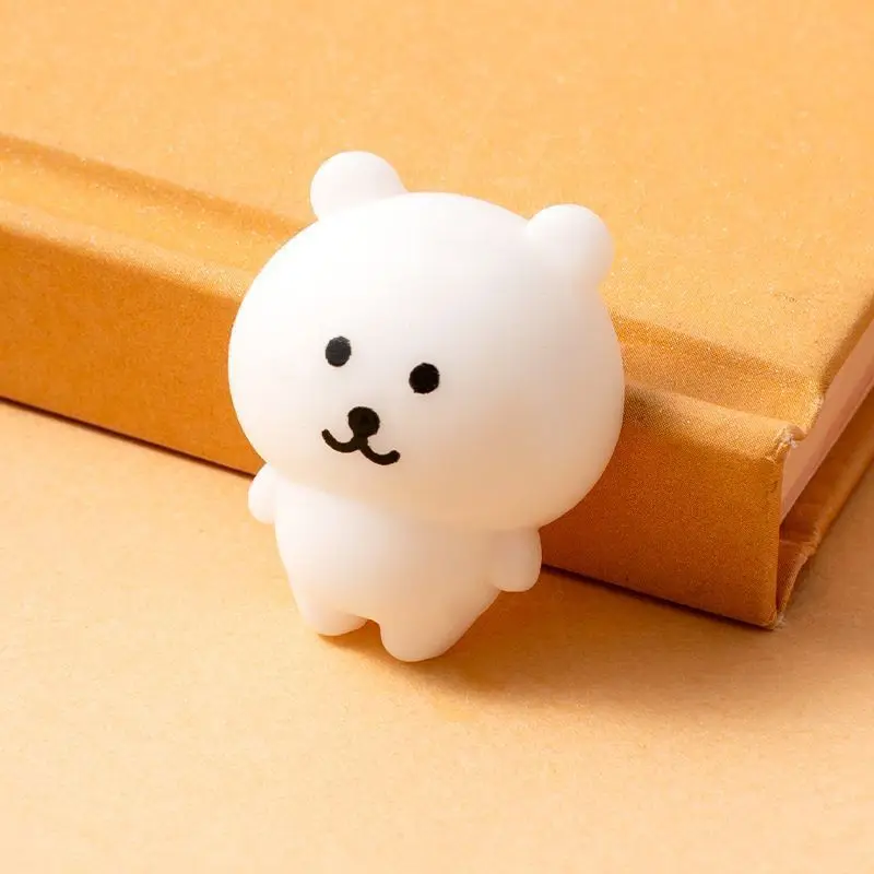 6pcs Self Deprecating Bear Pinch Fun Toy - Cute Expression Stress Relieving Little Nose Ga Children's Prize For Kids