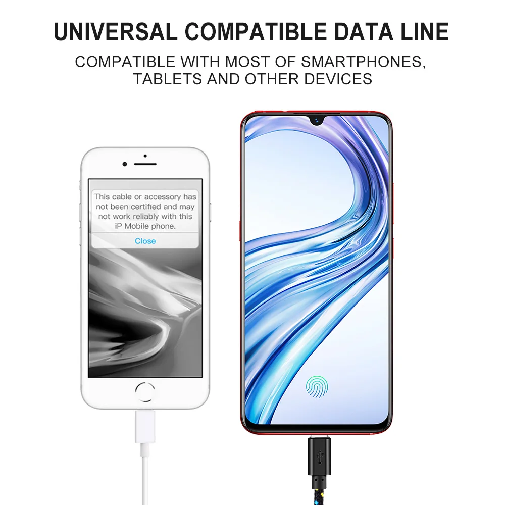 OLAF Nylon Braided USB Type C Cable 1M 2M 3M Data Sync Fast Charging USB C Cable For Samsung S9 S10 Xiaomi mi9 mi8 Huawei Type-c