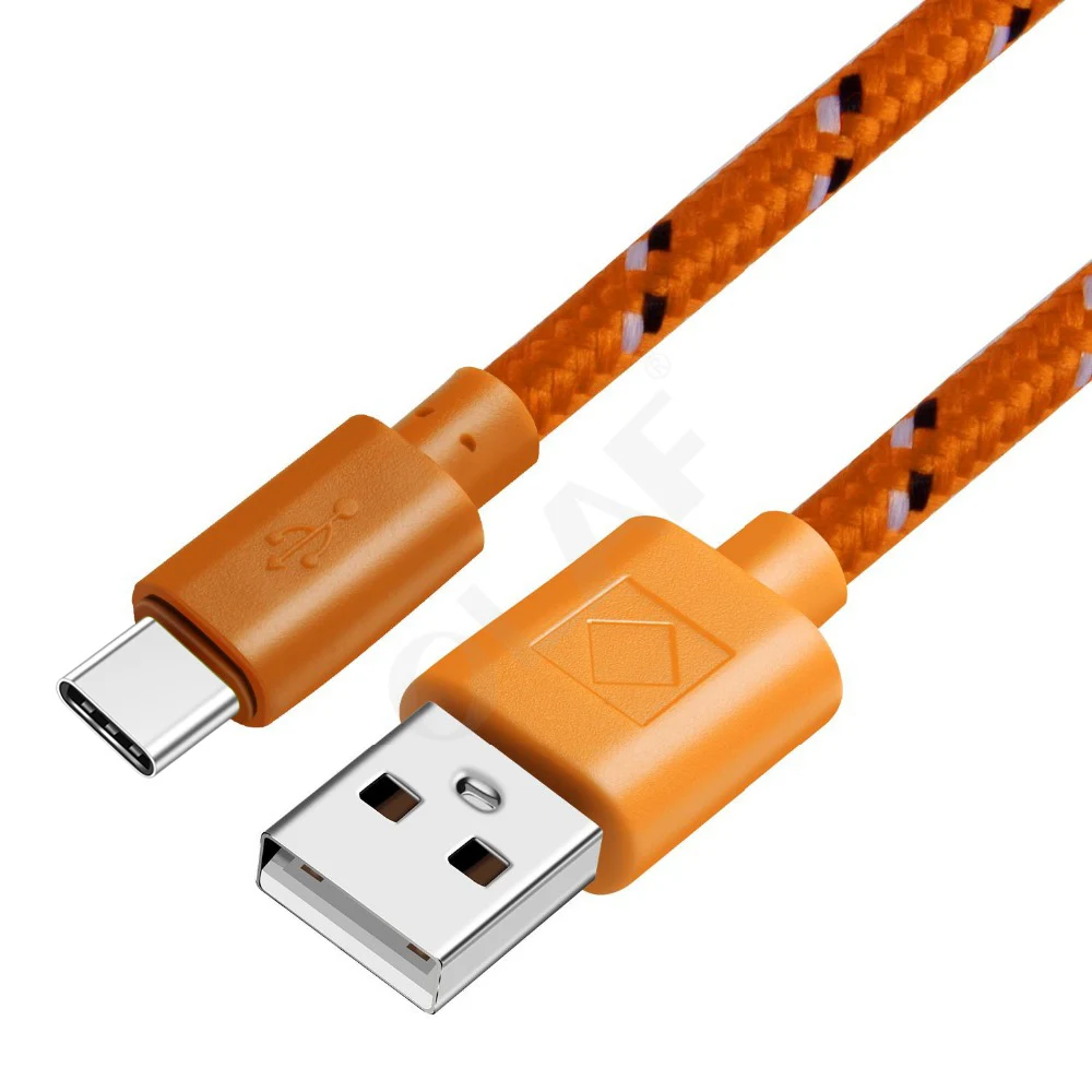 OLAF Nylon Braided USB Type C Cable 1M 2M 3M Data Sync Fast Charging USB C Cable For Samsung S9 S10 Xiaomi mi9 mi8 Huawei Type-c