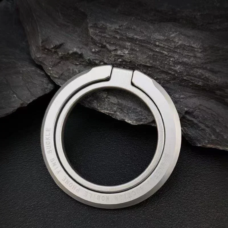 Magnetic Cell Phone Ring Holder Mobile Phone Bracket Removable Cell Phone Grip Kickstand for iPhone MagSafe Samsung Xiaomi