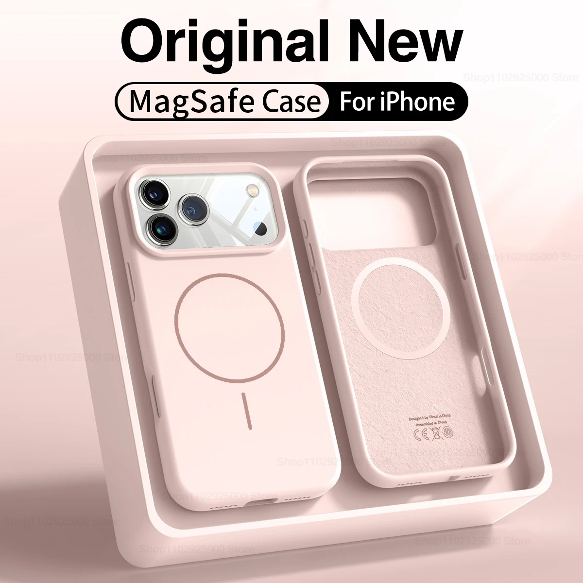 Magnetic Original Liquid Silicone Case For iPhone 13 14 15 16 17 18 Pro Max For Magsafe Cases For iPhone 18 Pro Max Phone Cover