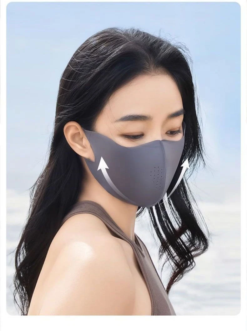 Cooling Mask for Women Men Ice Silk Driving Summer Face Cover Lightweight Washable Breathable Cycling Ice Silk Shopping Sun Mask