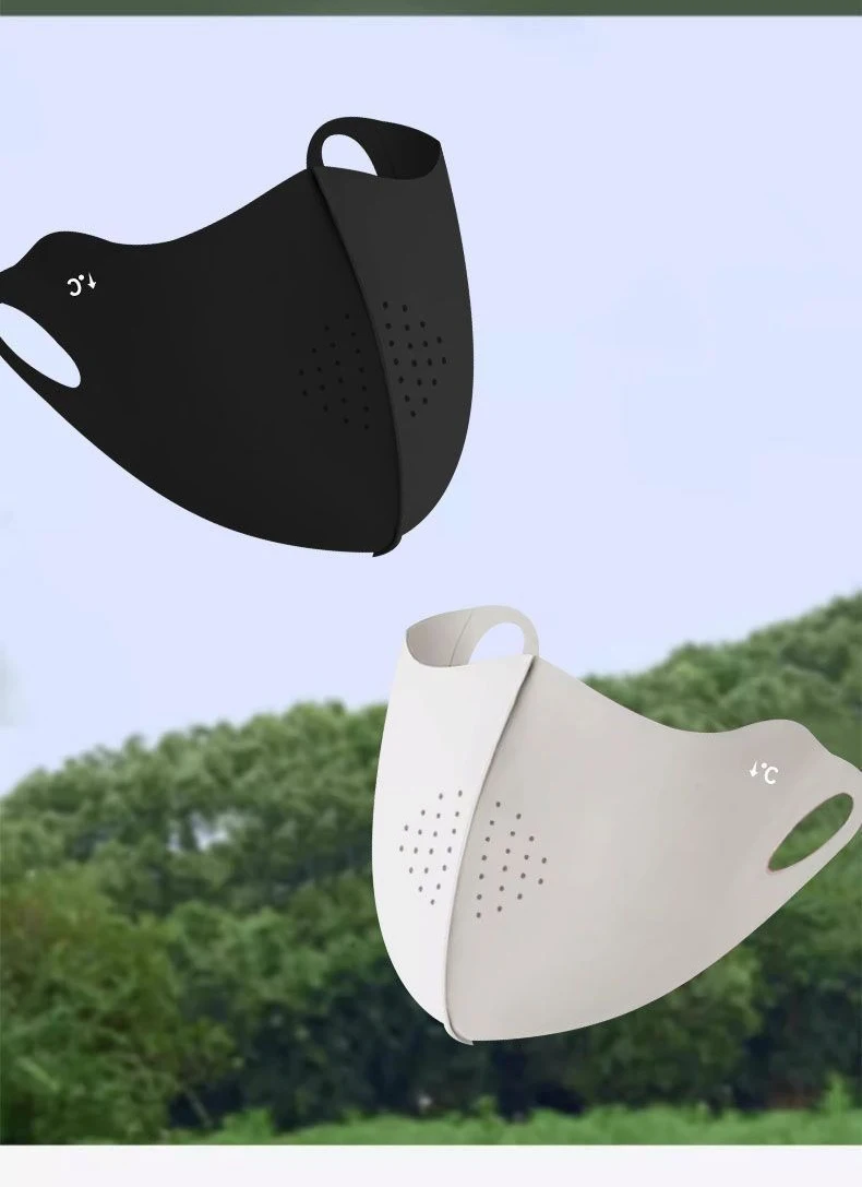 Cooling Mask for Women Men Ice Silk Driving Summer Face Cover Lightweight Washable Breathable Cycling Ice Silk Shopping Sun Mask