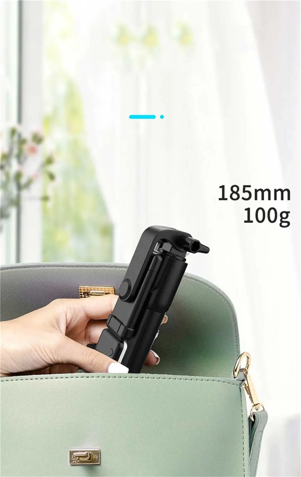 Phone Selfie Stick Tripod Bluetooth Remote Wireless Selfi Stick Phone Holder With Beauty LED Fill Light For Phone Live Streaming