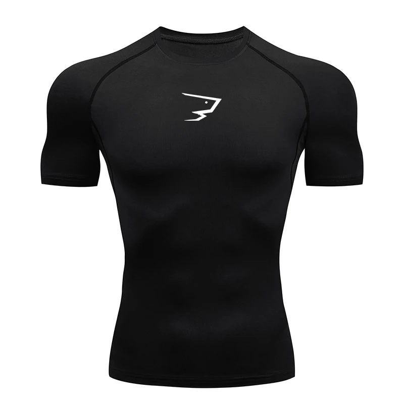 Men Running Compression T-shirt Short Sleeve Sport Tees Gym Fitness Sportshirts Male Jogging Tracksuit Homme Athletic Shirt Tops