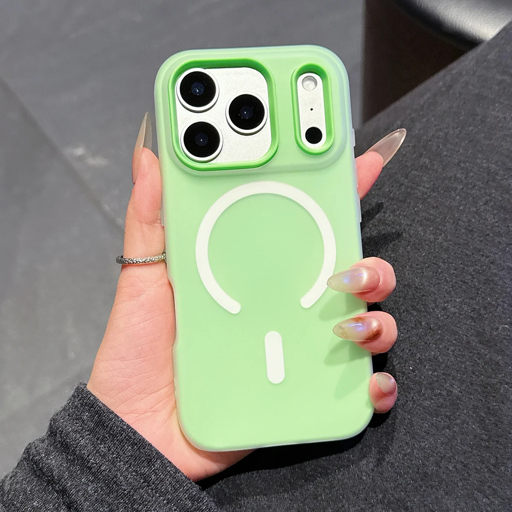Original Candy Color 2IN1 For Magsafe Wireless Charging Case For iPhone 18 17 16 15 14 13 12 11 Pro Max PLUS AIR Magnetic Cover