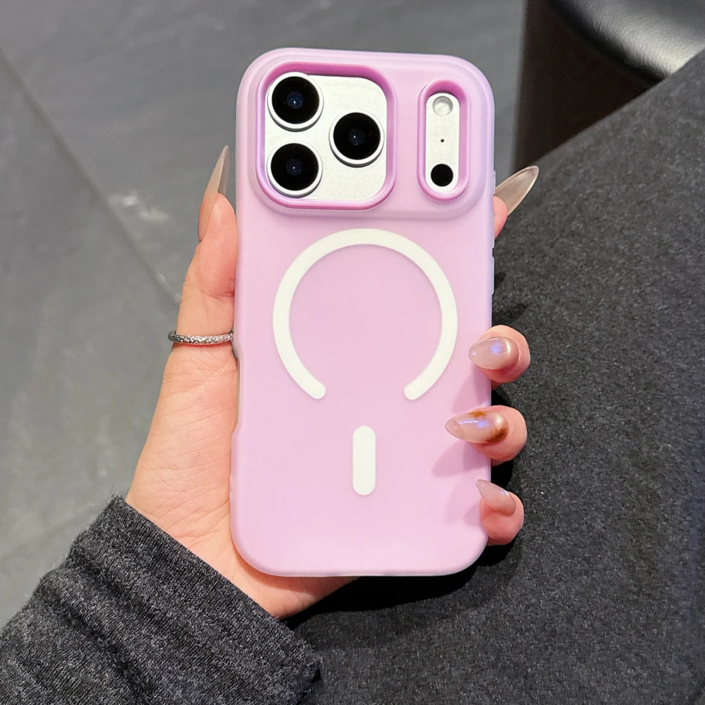 Original Candy Color 2IN1 For Magsafe Wireless Charging Case For iPhone 18 17 16 15 14 13 12 11 Pro Max PLUS AIR Magnetic Cover