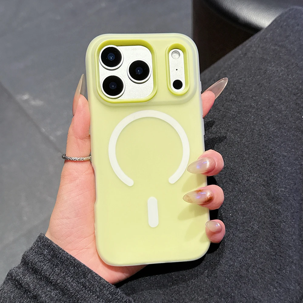 Original Candy Color 2IN1 For Magsafe Wireless Charging Case For iPhone 18 17 16 15 14 13 12 11 Pro Max PLUS AIR Magnetic Cover
