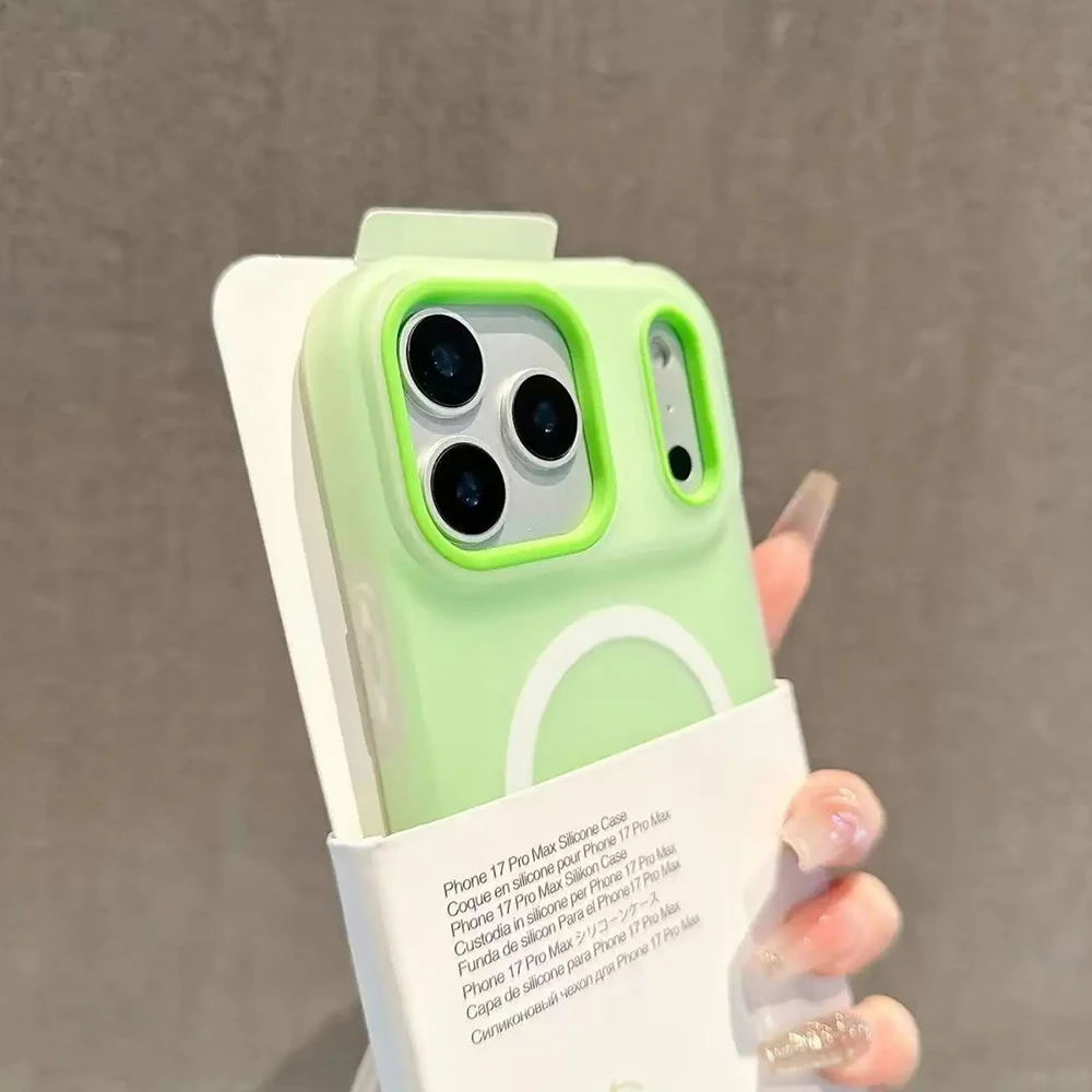 Original Candy Color 2IN1 For Magsafe Wireless Charging Case For iPhone 18 17 16 15 14 13 12 11 Pro Max PLUS AIR Magnetic Cover