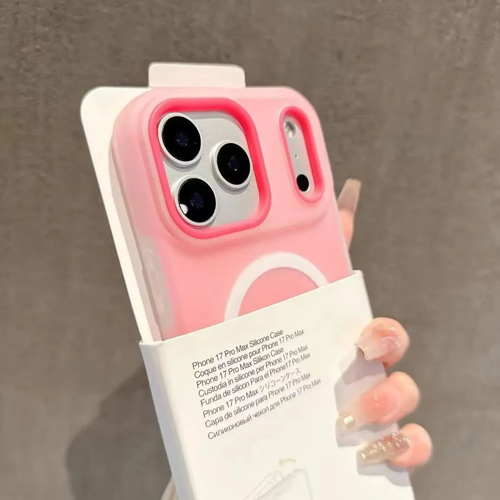Original Candy Color 2IN1 For Magsafe Wireless Charging Case For iPhone 18 17 16 15 14 13 12 11 Pro Max PLUS AIR Magnetic Cover