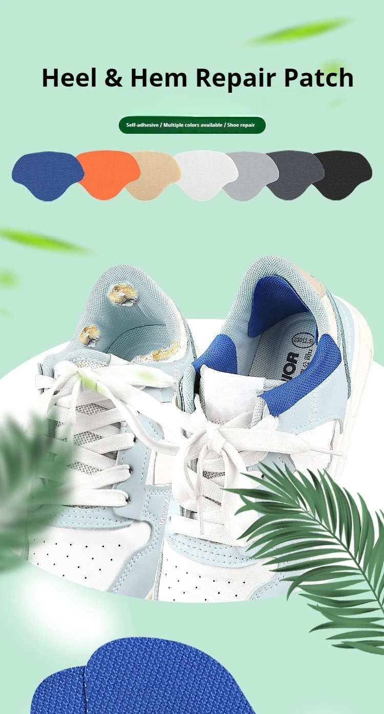 Sneakers Heel Repair Shoe Side Damage Lining Patch Sticker Shoe Heel Wear Repair Patch Suitable for a Wide Range of Shoes
