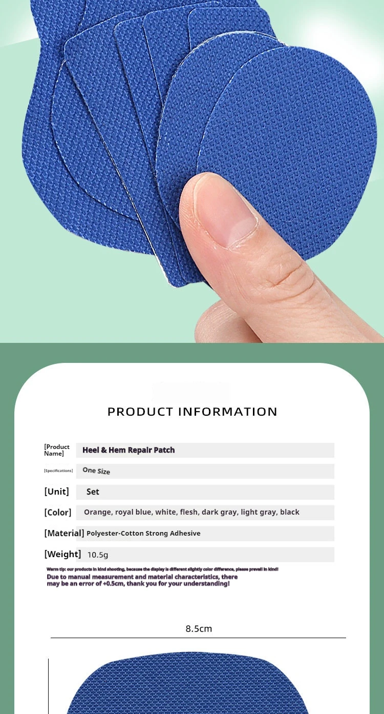 Sneakers Heel Repair Shoe Side Damage Lining Patch Sticker Shoe Heel Wear Repair Patch Suitable for a Wide Range of Shoes