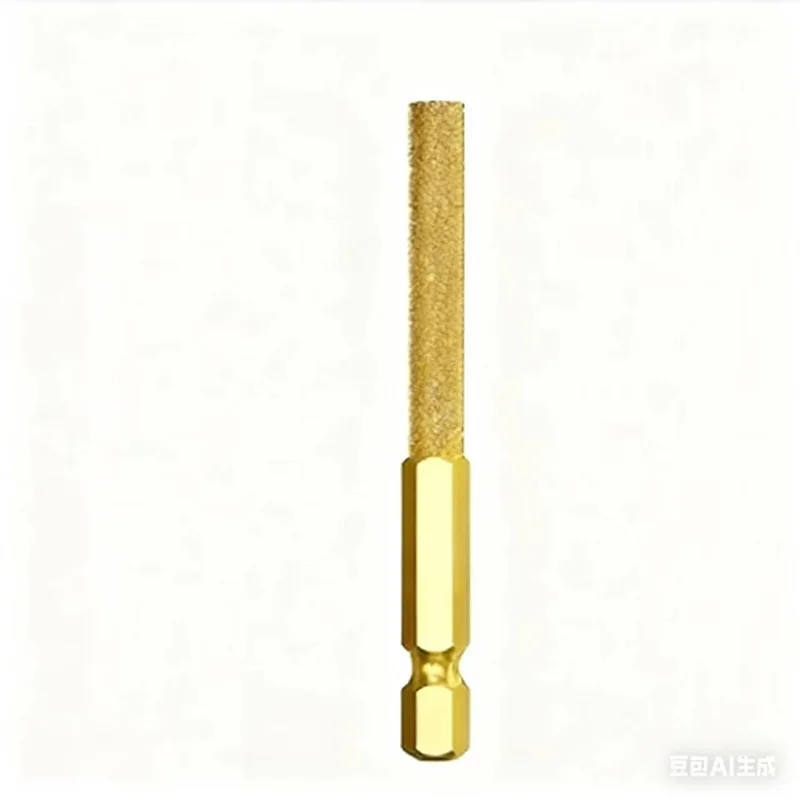 3pcs Diamond Grinding Head Tile Rotary File Polishing Head for Iron, Stainless Steel, Ceramic, Tile, Fits Drill