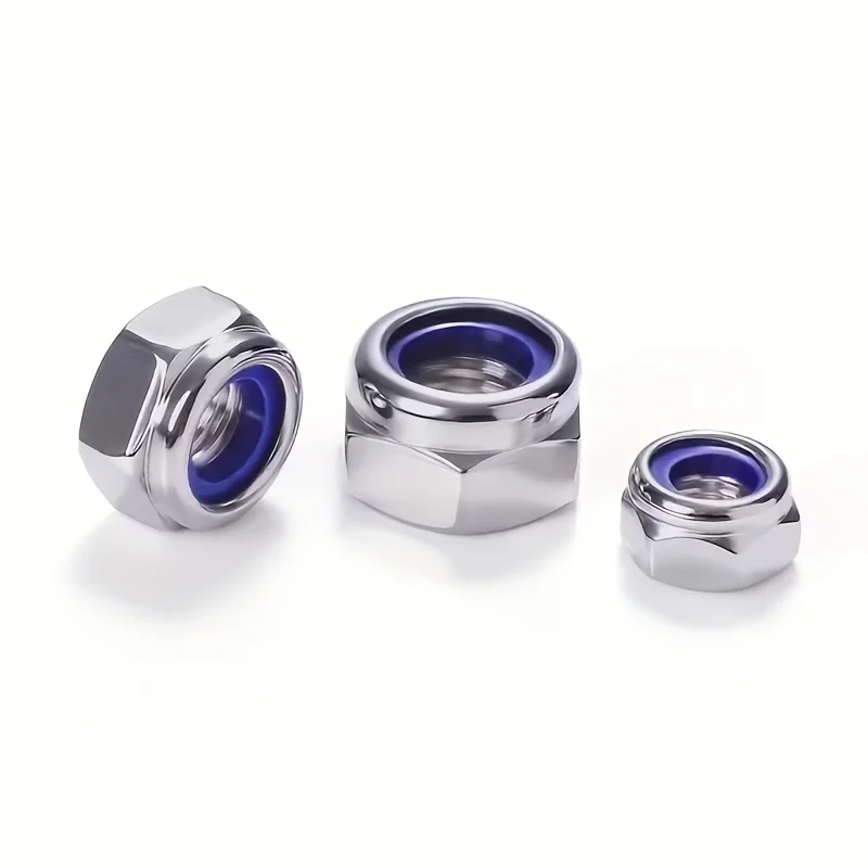 Anti-Loosening Hex Nuts M3-M10 40/42/200/220pcs Non-Slip Locking Fasteners for Industrial Construction Electronics Automotive