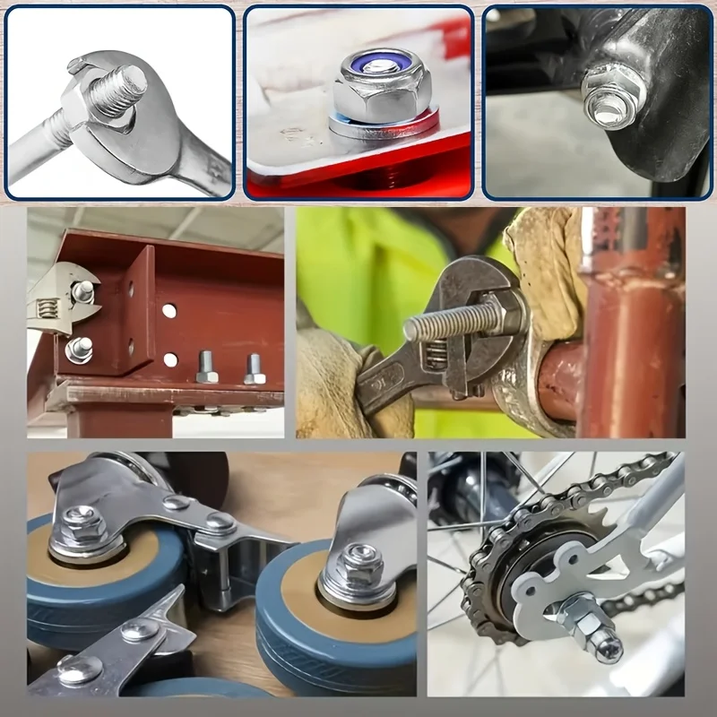 Anti-Loosening Hex Nuts M3-M10 40/42/200/220pcs Non-Slip Locking Fasteners for Industrial Construction Electronics Automotive