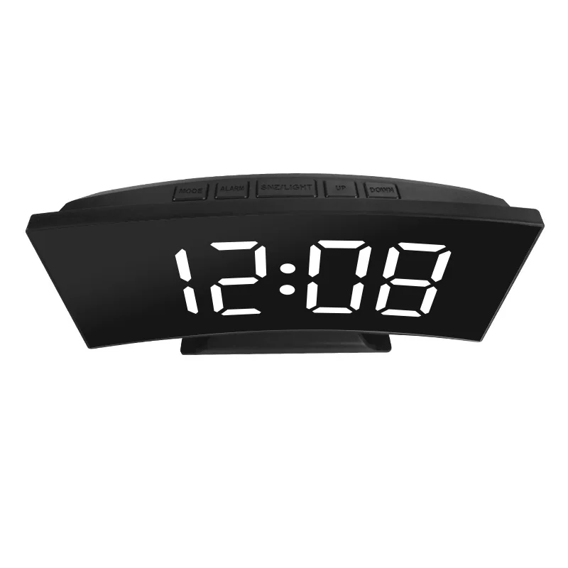 Latest Digital Clock LED Alarm Clock Bedroom Electronic Desktop Clock With Temperature Display Adjustable Brightness 12/24 Hours